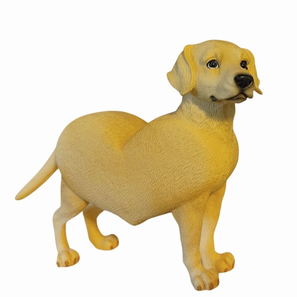 Poochware Yellow Labrador Retriever Westland Giftware 11581 Heart Shaped Lab